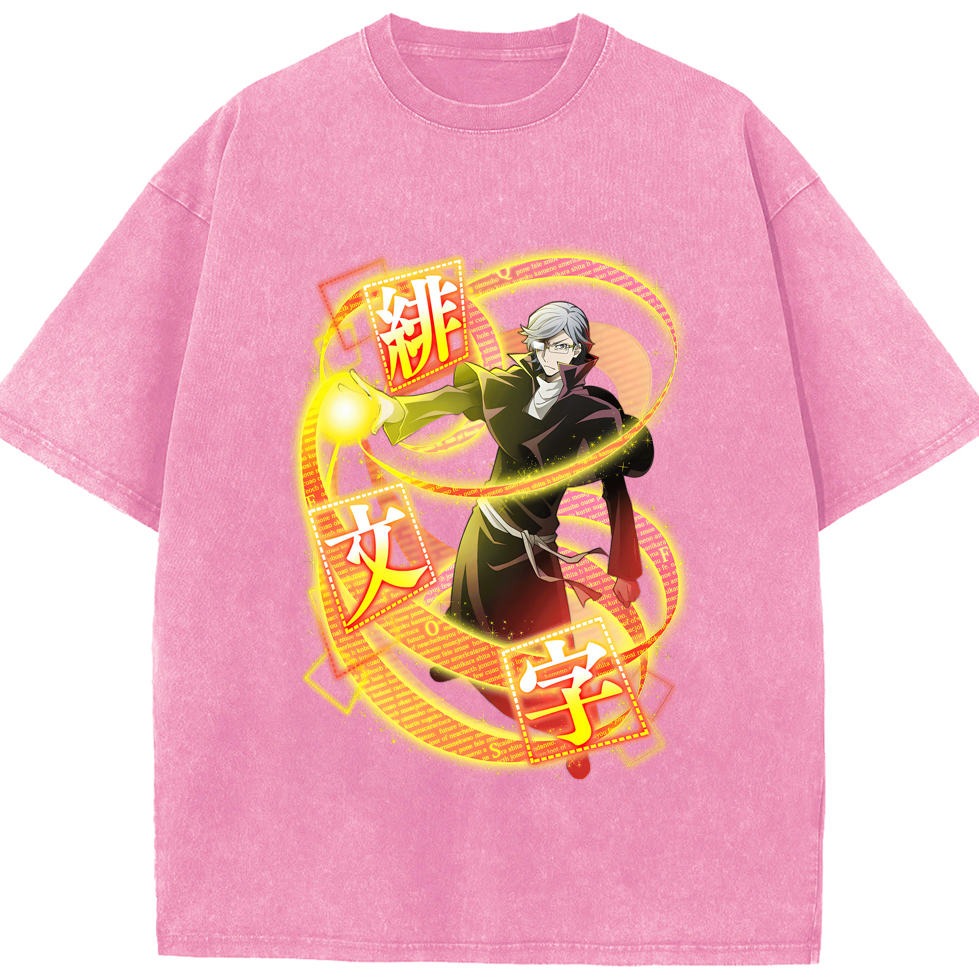 （画像用） 文豪ストレイドッグス Bungo Stray Dogs 綿100% ヴィンテージ風 半袖Tシャツ（フロントプリント）